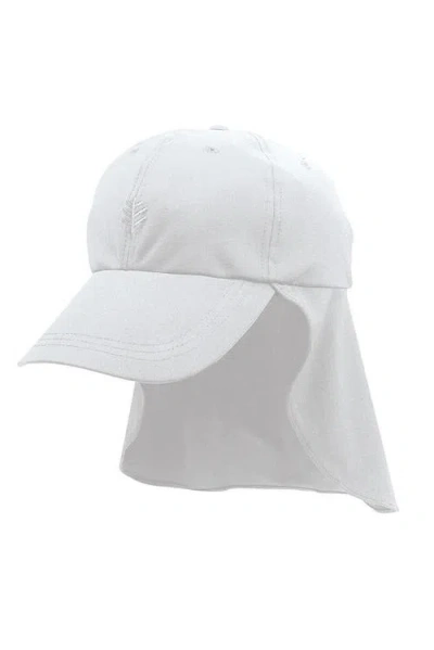 Coolibar Pool Cap With Neck Drape In White