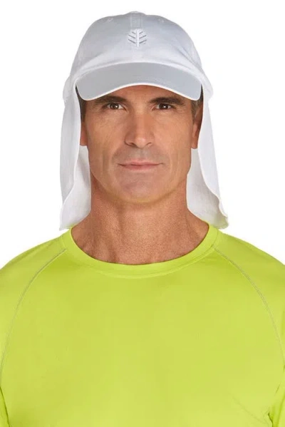 Coolibar Pool Cap With Neck Drape In White