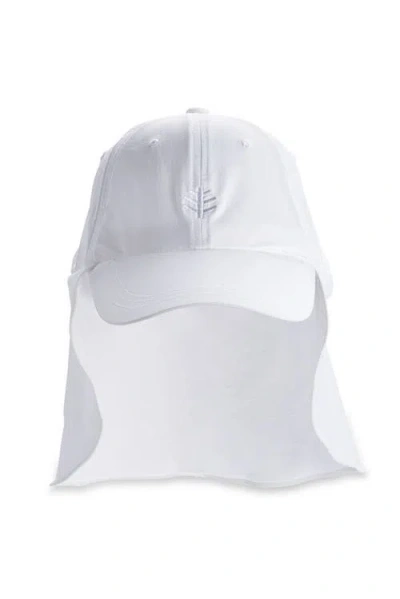 Coolibar Pool Cap With Neck Drape In White