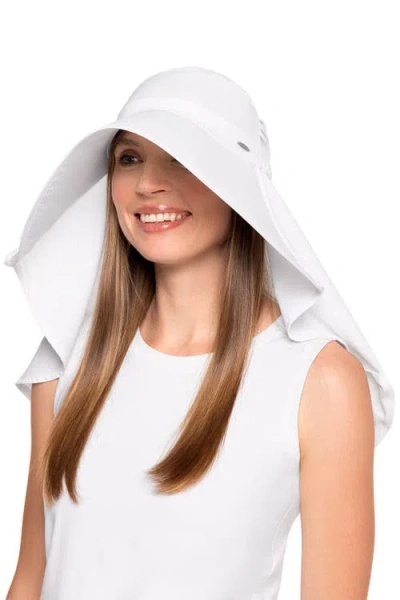 Coolibar Full Coverage Hat In White