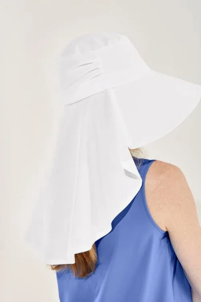 Coolibar Full Coverage Hat In White
