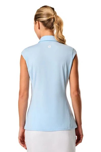Coolibar Performance Sleeveless Polo In Blue