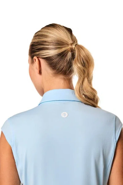 Coolibar Performance Sleeveless Polo In Blue