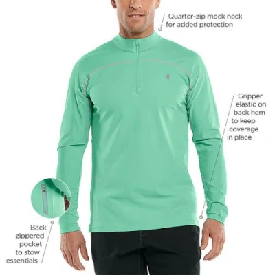Coolibar Zip Rash Guard In White