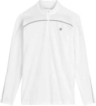 Coolibar Zip Rash Guard In White