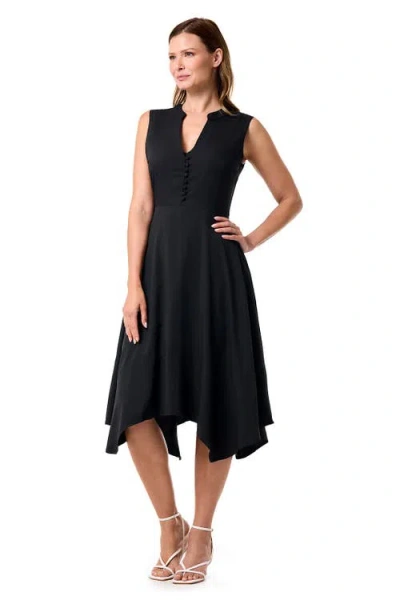 Coolibar Button Front Dress In Black