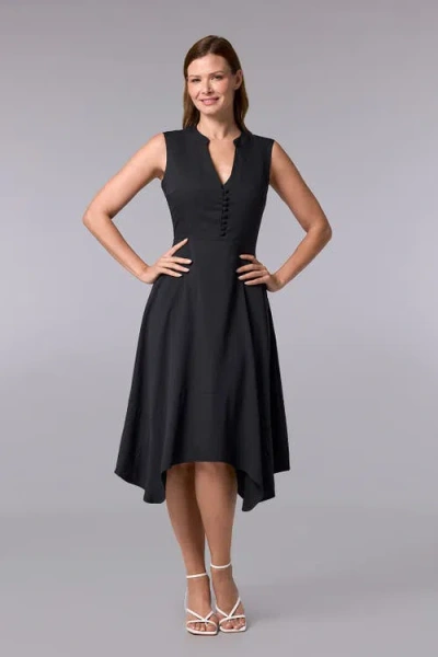 Coolibar Button Front Dress In Black