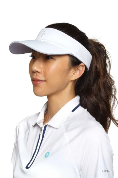 Coolibar Golf Visor In White