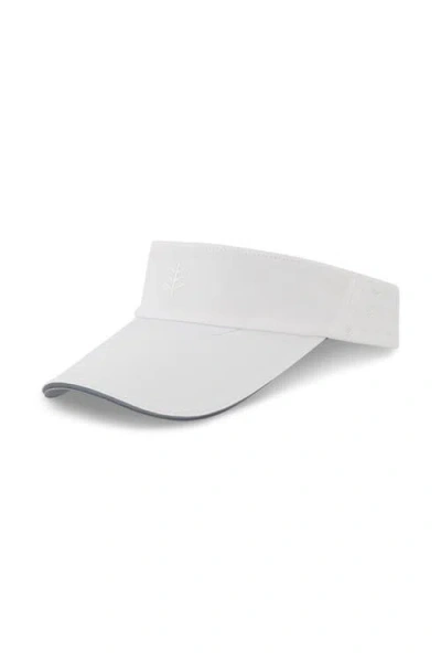 Coolibar Golf Visor In White