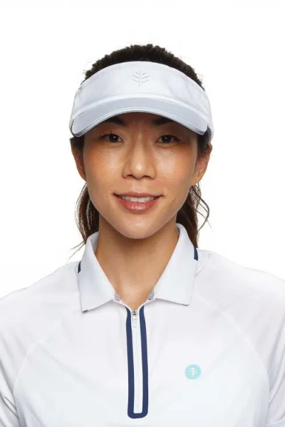Coolibar Golf Visor In White