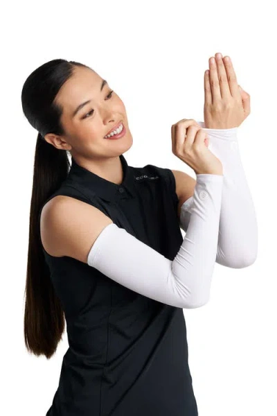 Coolibar Performance Arm Sleeves In White