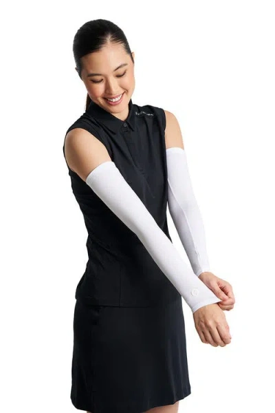 Coolibar Performance Arm Sleeves In White