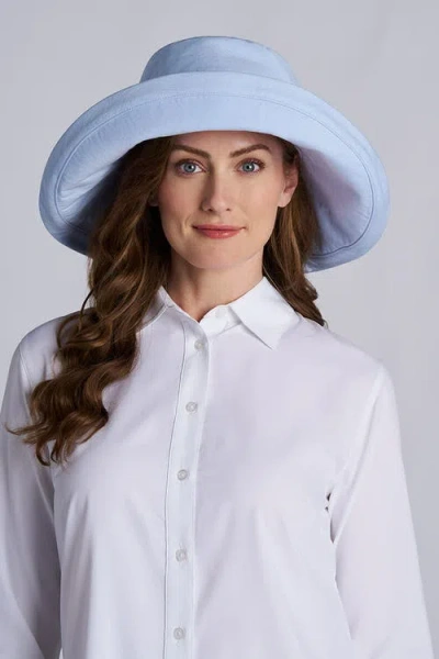 Coolibar Kettle Brim Hat In Blue