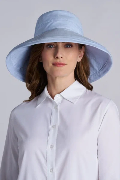 Coolibar Kettle Brim Hat In Blue