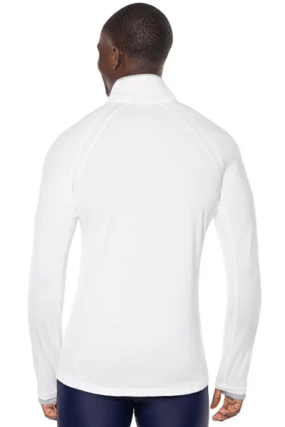 Coolibar Half-zip Rash Guard In White