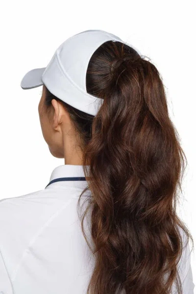 Coolibar Ponytail Cap In White
