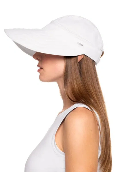 Coolibar Zip-off Visor In White