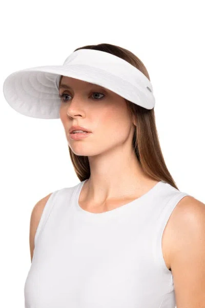 Coolibar Zip-off Visor In White
