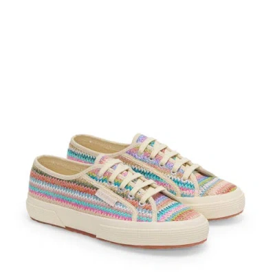 Superga 2750 Raffia Sneakers In Multi