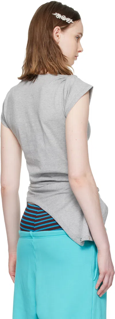 Ans Dostoevner Gray Rompers T-shirt In Gray