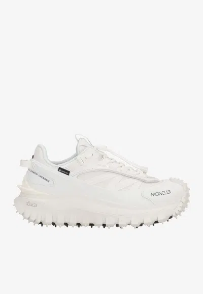 Moncler Waterproof Trailgrip Gtx Sneakers With Carbon Fiber In White