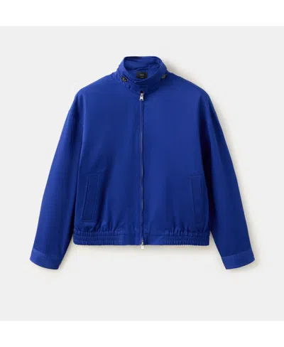 Mango Featuring Hailey Bieber Mutis Oversize Jacket In Blue