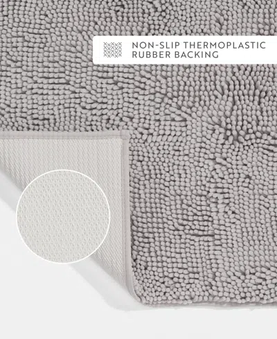 Ienjoy Home Soft Absorbent Chenille 2-pc. Bath Mat Set In Gray