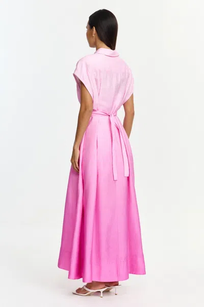 Acler Java Maxi Dress In Pink