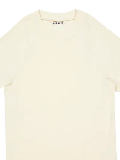 Auralee Raglan-sleeve T-shirt In White