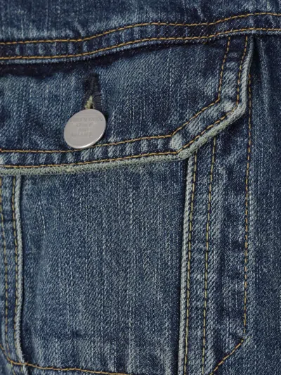 Undercover Button-up Denim Jacket In Blue