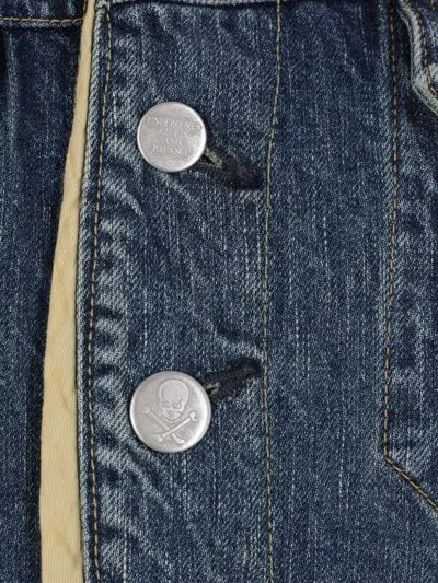 Undercover Button-up Denim Jacket In Blue