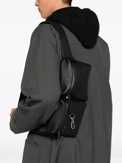 Givenchy Multipocket Leather Belt Bag In Black