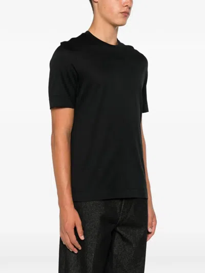 Ferrante Round-neck T-shirt In Black