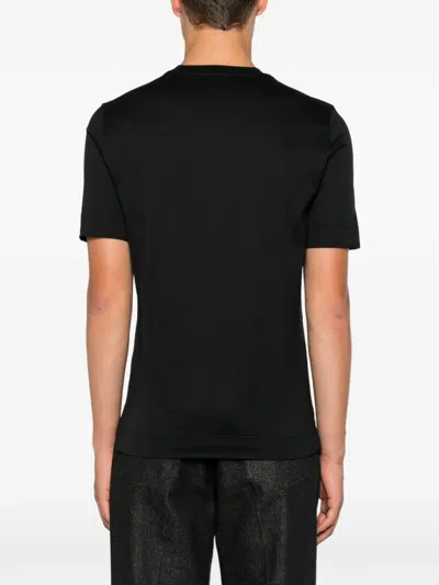 Ferrante Round-neck T-shirt In Black