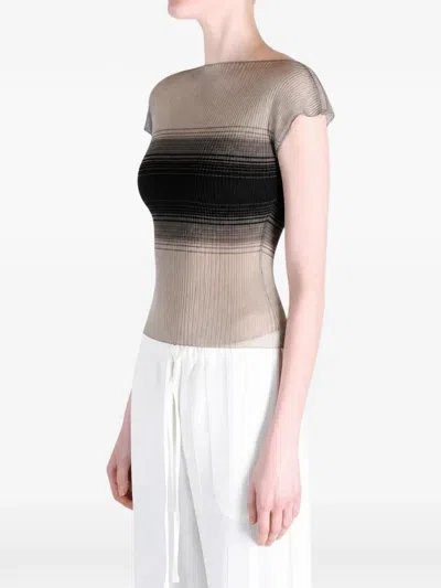 Grace Ling Gradient-effect Pleated Top In Multi
