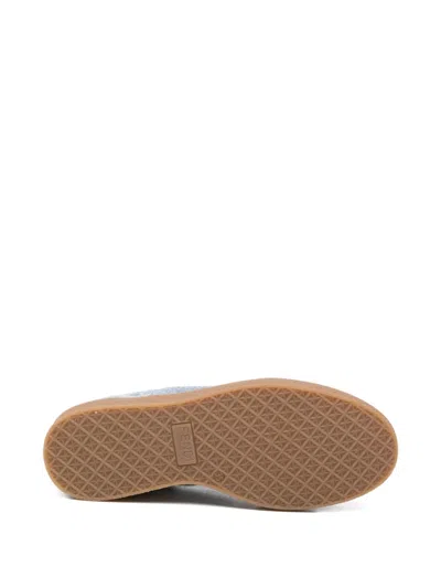 Fendi Ff-monogram Denim Sneakers In Multi