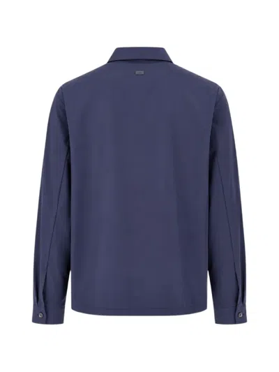 Herno Chest-pocket Jacket In Blue