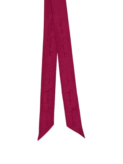 Givenchy Logo-print Scarf In Red