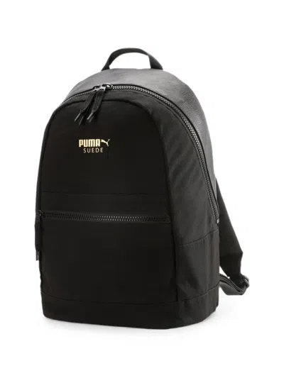 Puma Logo-print Backpack In Black