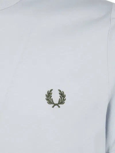 Fred Perry Logo-embroidered T-shirt In Blue