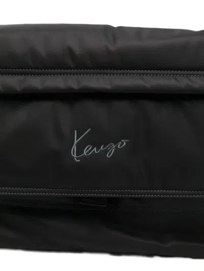 Kenzo One Shoulder Bag Rectangular Adjustable Strap In Black