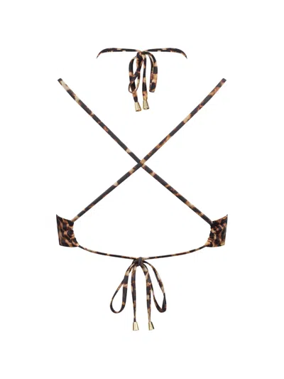 Maison Close Leopard-print Ring-detail Bikini In Multi