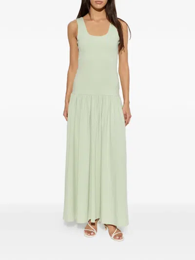 By Malene Birger Marcielle Gathered Sleeveless Dress In Gray