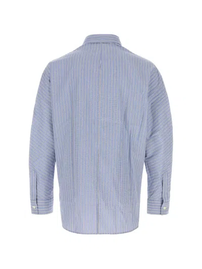 Givenchy Couture Seam Overshirt In Blue