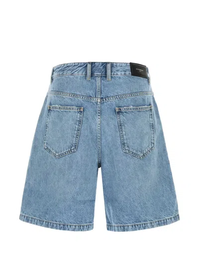 FADED DENIM SHORTS