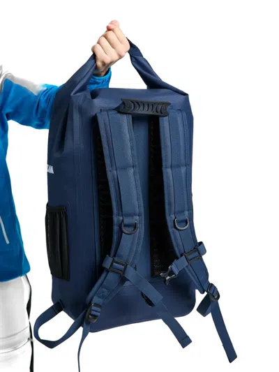 Slam Logo-print Roll-top Backpack In Blue