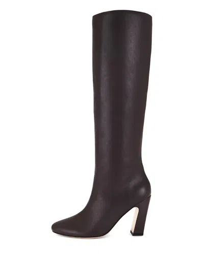 Studio Amelia Cassidy Leather Boots In Black