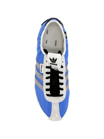 Adidas Originals Blue Song For The Mute Edition Tokyo Sneakers In Animal Print