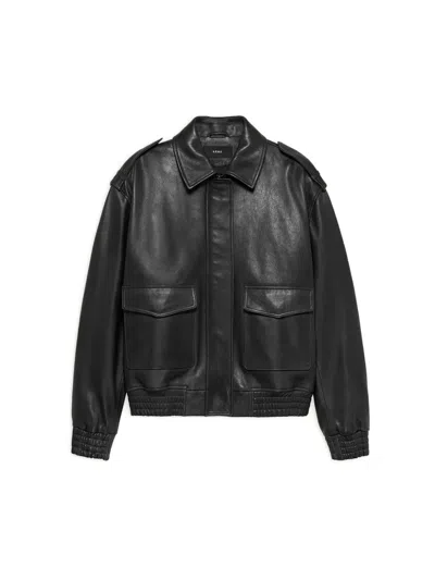 Arma Astra Leather Jacket In Black
