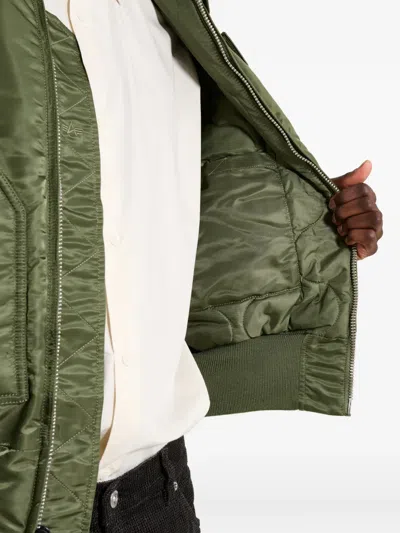 Alpha Industries Cwu-45 Heritage Bomber Jacket In Green